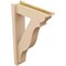 Ekena Millwork 6-in W x 20-in D x 32-in H Funston Trad Rough Cedar Woodgrain TimberThane Outlooker, Primed Tan OUTUR060X20X32FST04RCPR - alternate 5